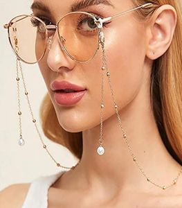 Pendentif Colliers KINFOLK Femmes Perles Lunettes Perle Lunettes Porte-Sangle Lunettes De Soleil Chaîne Silicone Boucles Accessoire Cadeau 1604237