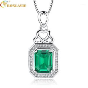 Pendentif Colliers Coréen Coeur Serrure Carré Collier Micro-ensemble Vert Pour Femme Cadeau Bijoux De Mode