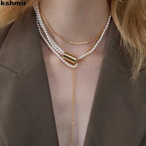 Colliers pendants kshmir 2022 Nouveau collier multi-couches Pulllate de chaîne de chaîne de bijoux accessoires J240513 J240513