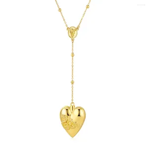 Pendant Necklaces Lana Del Rey Fashion Ldr Metal Heart Necklace Punk Trendy Gold Plated Woman Singer Star Same Jewelry Wholesale