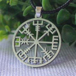 Hanger kettingen lanseis 10 stcs viking odin's symbool van Noorse runische ketting runen vegvisir vikings roestvrijstalen sieraden