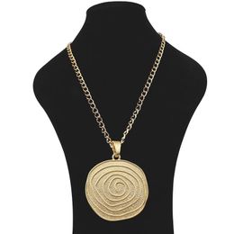 Hanger kettingen grote magold boho spiraal vortex swirl metalen legering lange ketting ketting lagenloce voor sieraden vrouwen mannen cadeaupendant