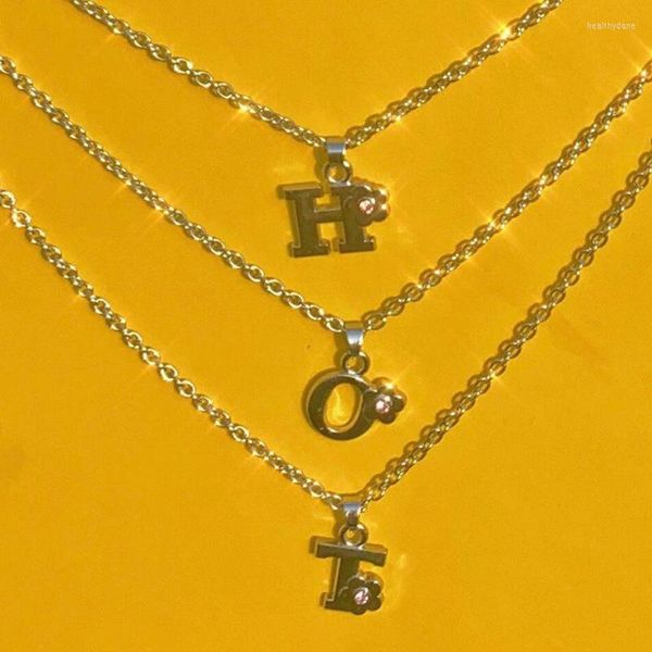 Pendentif Colliers Lettre Couches Necklce BM Style Mignon Harajuku Collier Kpop Street Personnalisé Disponible Drop Heal22