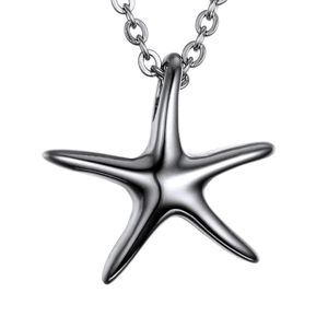 Collares colgantes Lily Memorial Jewelry Starfish Charm Urn Ashes Collar Recuerdo con cadena Una bolsa de regalo Drop Entrega Colgantes DHQWP
