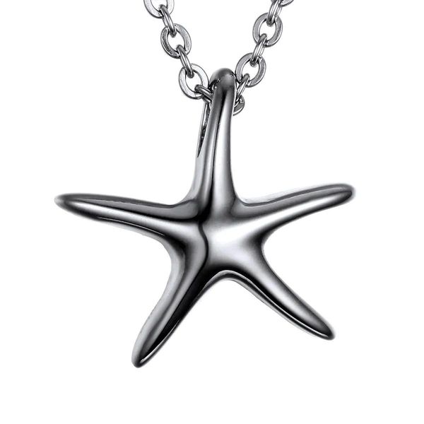 Collares colgantes Lily Memorial Jewelry Starfish Charm Urn Ashes Collar Recuerdo con cadena Una bolsa de regalo Entrega de entrega Colgantes Dhazo