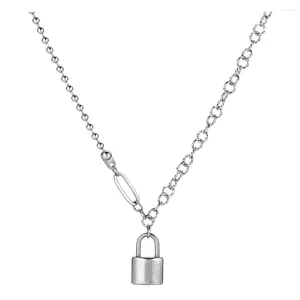 Colliers pendentifs verrouillez le collier de tête pour les chaînes de chaîne masculines cadenas hommes masmétriques masculins et