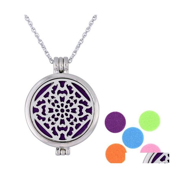 Pendentif Colliers Médaillon Collier Aroma Bijoux Magnétique Papillon Feutre Diffuseur Drop Livraison Pendentifs Dhywv