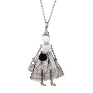 Pendentif Colliers Belle Poupée Collier Pendentifs Corée Mode Mignon Robe Porte-clés Bijoux Femmes Fille Styles Accessoires Cadeaux En Gros