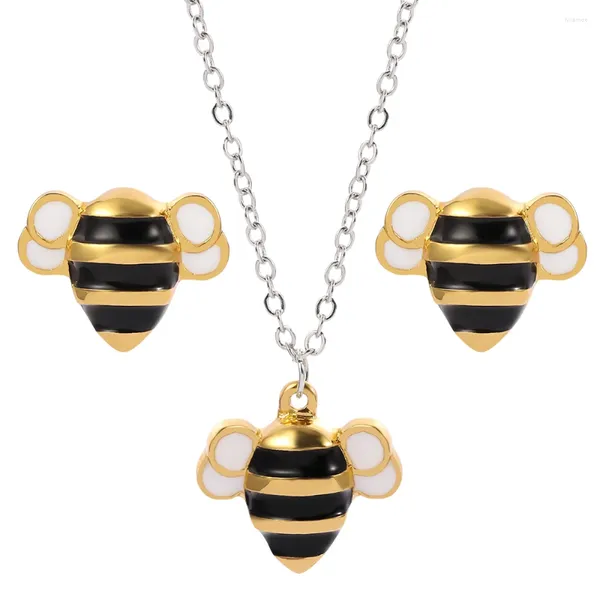 Collares colgantes Precioso collar de abeja de miel para mujeres Joyería inspirada Tendencia coreana Dulce Damas Niñas Regalos Boda Clavícula Gargantilla