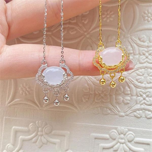 Pendentif Colliers Lucky Clouds Safe Collier Féminité Belle Mode Joker Simple Mignon Design Style Chinois Fille Vintage