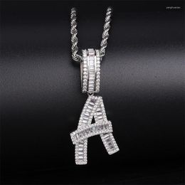 Pendentif Colliers Lucky Sonny Lettre Collier Argent Couleur Charme Initial Hip Hop Bling Kolye Alphabet Hommes Bijoux De Fête