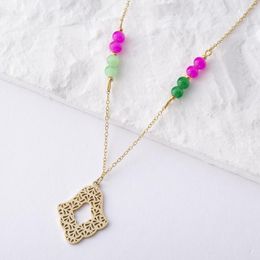 Colliers pendentifs LUIZADA 2023 mai collier de main en acier inoxydable pour femmes bijoux porte-bonheur accessoires cadeau