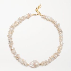 Colliers pendentifs Luxurious Natural irréguliers perle perle Collier Unique Charm Bijoux Accessoire pour femmes Baroque Choker
