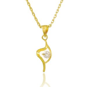 Hanger kettingen luxe 24 k goud gevuld hart voor vrouwen bruiloft sieraden groothandel ketting