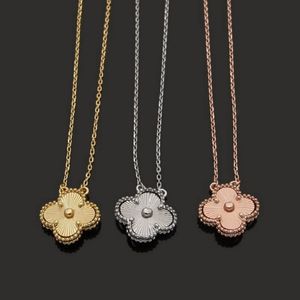 Colliers pendentif collier de créateur de luxe colliers de trèfle à quatre feuilles mode femme collier en or 18 carats bijoux