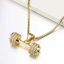 Colliers de pendentif Luxury Gold Ice Eau diamant HARCHEL Collier pendentif pour hommes