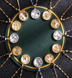 Colliers pendants Designers de collier de luxe Constellation Collier diamants Femmes Titane Steel Goldplated Never Fade NO6479660