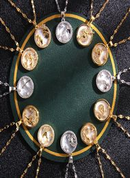 Colliers pendants concepteurs de colliers de luxe bijoux Constellation diamants collier femmes titane en acier doré plaquée jamais fondu no7148060