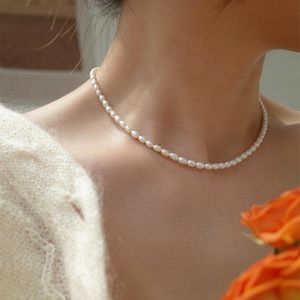 Pendentif Colliers Perles De Luxe Perle Pour Femmes Vintage Perle À La Mode Femme Ras Du Cou Or Couleur En Acier Inoxydable Bijoux CadeauPendentif