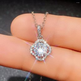 Pendentif Colliers Collier de mariage de luxe avec cristal cubique zircone accessoires de cou de mode pour femmes fantaisie cadeau d'anniversaire bijoux