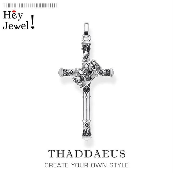 Pendentif Colliers Majestic Cross Crown 2022 Bijoux Europe 925 Sterling Silver Symbolisme Promises Bouclier et Certaint Cadeau F240L