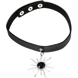 Hanger Kettingen Maskerade Choker Ketting Vrouwen Trendy Goth Make-up Zwarte Chocker