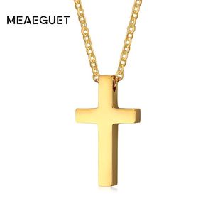 Pendentif Colliers Meaeguet Croix Chrétienne Pour Hommes Femmes Crucifix Mâle Eglise Éternelle Cruz Religion Collier 20 