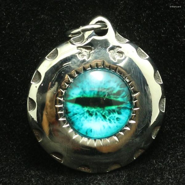 Collares colgantes Hombres 316L Acero inoxidable Coo Punk Gótico Demon Eye