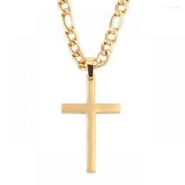 Pendentif Colliers Hommes Et Femmes Mode Simple Conception Croix Religieux Amulette Personnalité Loisirs Cadeau Collier
