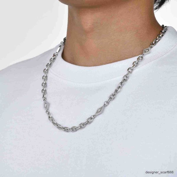 Collares colgantes para hombre, collares de cadena de eslabones, dijes geométricos impermeables, Gargantilla Rolo, Collar, regalos para él, joyería R230926