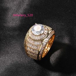 Pendentif colliers hommes S925 bague en argent style hip-hop micro zircone diamant bague bijoux senior main bijoux