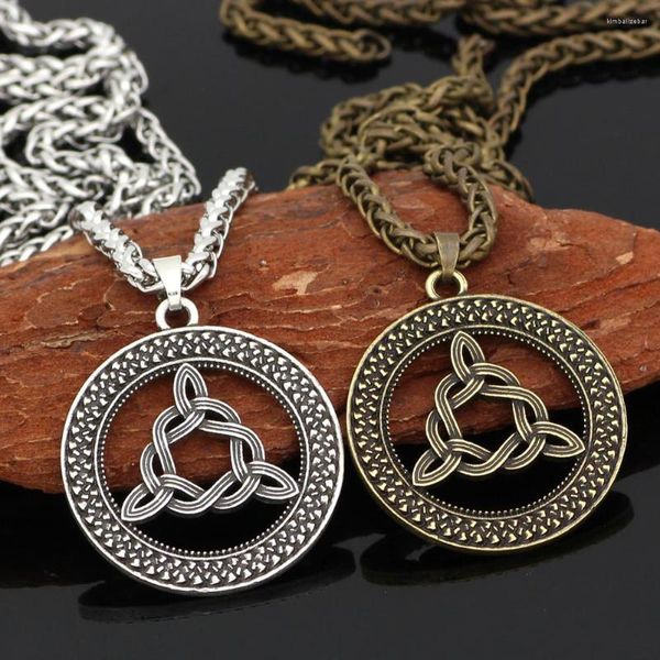 Pendentif Colliers Hommes Viking Amulette Odin Symbole Collier -avec Sac Cadeau