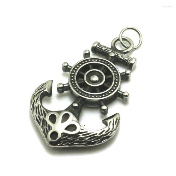 Pendentif Colliers Hommes 316L Acier inoxydable Cool Big Punk Gothic Anchor Est