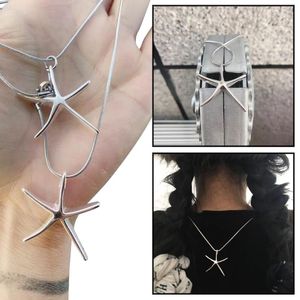 Hanger kettingen metaal overdrijven kleine zeesterren lange ketting voor vrouwen unisex sieraden