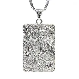 Hanger kettingen metaal guan yu dog tag ketting krijger kuan hoge moraliteit broer hiphop keten man bromance sieraden cadeau