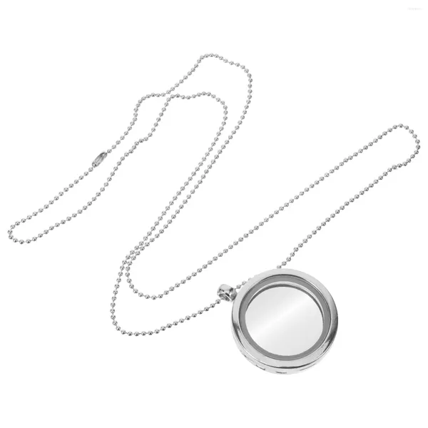 Colliers pendants plateau d'image en métal Po Charme ronde pour la fabrication du collier