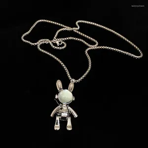 Pendentif Colliers Métal Résine Astronaute Collier Style Chinois Creative Niche Femelle