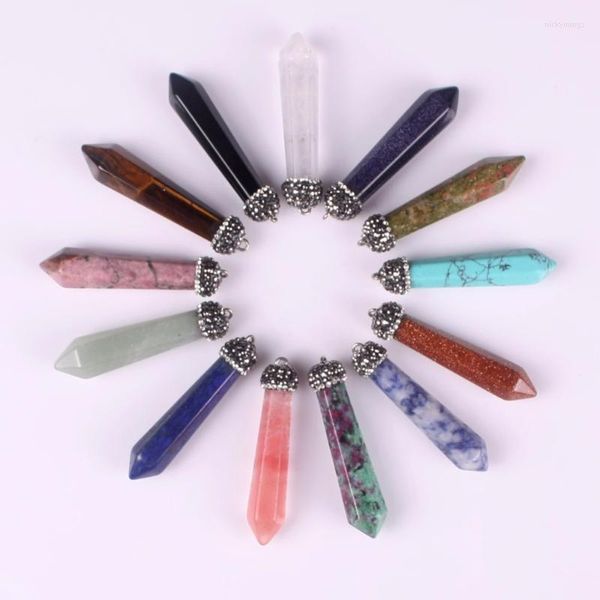 Pendentif Colliers Divination Métaphysique 6 Facettes Cristal Quartz Chakra Radiesthésie Spirituelle Pendule Universelle Baguette Magique Reiki