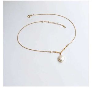 Colliers de pendentif Minar ins mode véritable colliers pendentifs de perle d'eau douce pour femmes en gros de cuivre en cuivre en gros de 14 km
