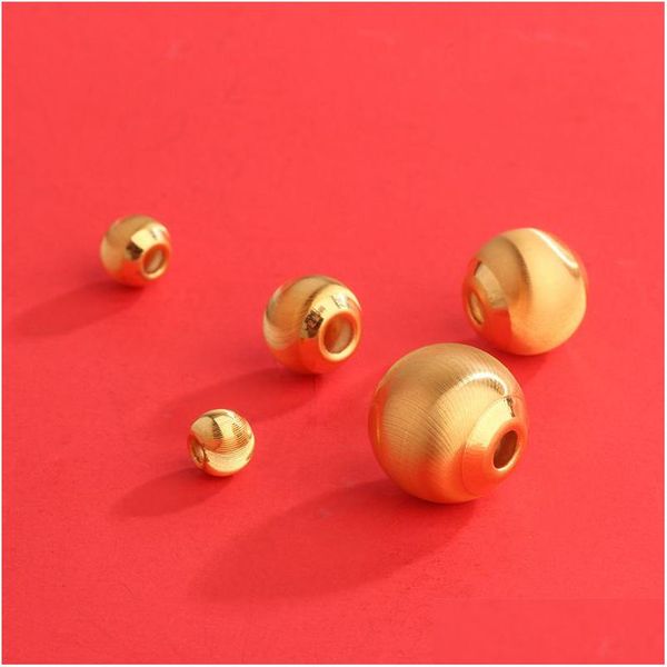 Collares colgantes Miqiao Real 24K Collar de oro puro 999 DIY Lucky Beads Joyería fina Regalos para mujeres Pe019 221104 Entrega de gota Pend Dhwor
