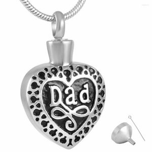 Hanger kettingen mjd8374 papa hart crematie sieraden aandenken herdenkings urn kettingashouder houder