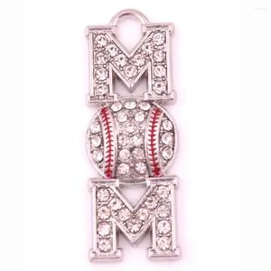 Pendentif Colliers Cadeau de fête des mères 10pcs Beaucoup Sports Mom Crystal