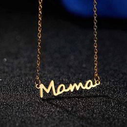 Hanger kettingen Moederdag mama brief hanger ketting voor vrouwen kleuren mom name typeplaatje sleutelbeen ketting choker persoonlijkheid sieraden nieuwe geschenken nieuwe geschenken