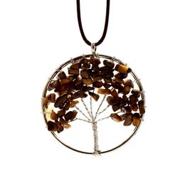 Pendentif Colliers Mticolor Chakra Pierre Naturelle Arbre De Vie Colliers Femmes Collier Coeur Bijoux De Mode Cadeaux De Noël Drop Del Dhpvo