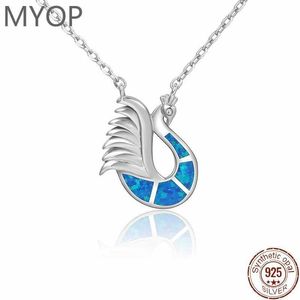 Hanger kettingen myop 2024 sieraden 925 sterling zilveren sieraden opaal ketting visuele focus bruisend natuurlijk comfortontwerp Q240430