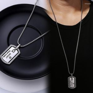 Pendentif Colliers Nom Collier Personnalisé Mens Bijoux Drop Produits à vendre longtemps avec des médailles militaires incrustées de diamants