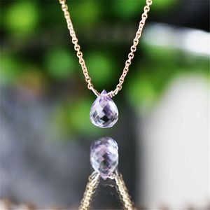 Hanger kettingen Natural Crystal ketting goud gevulde handgemaakte gouden chockler vintage charm party cadeau bijoux femme collier boho ketting voor vrouwen g230202