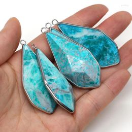 Pendentif Colliers Naturel Apatite À Facettes Forme De Goutte D'eau Synthétique Pour La Fabrication De Bijoux Collier À Faire Soi-Même Bracelet Boucles D'oreilles Taille20x38mmPendentif Aller