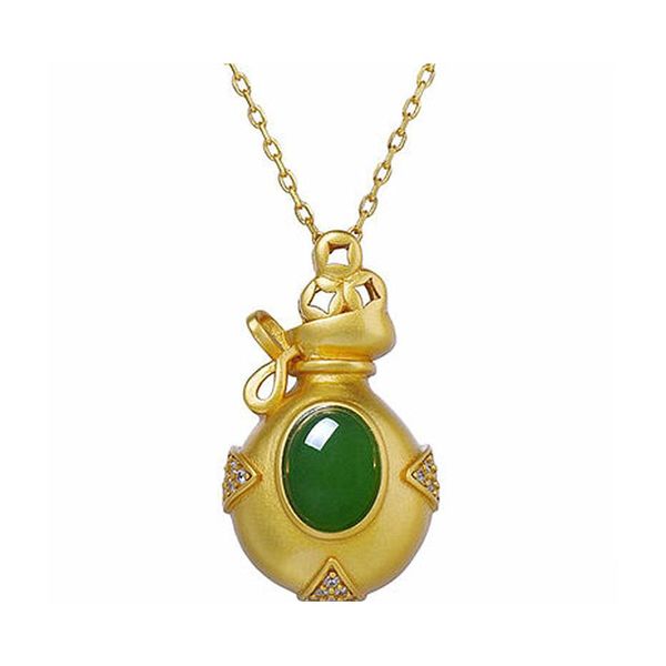 Pendentif Colliers Naturel Vert Jade Collier Sier Chinois Jadéite Amet Mode Charme Bijoux Cadeaux Pour Les Femmes Drop Delivery Pendentifs Dhxt0