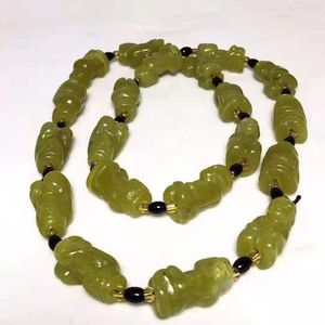 Hanger kettingen natuurlijke hetiaanse groene jade ketting jadite kralen voor vrouwen mannen sieraden jadeite